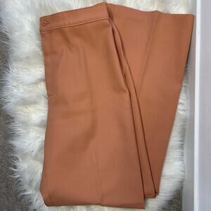 LEVIS Vintage 70s Peach Pants Womens 18 Khaki Trousers Retro Academia Twee Chic